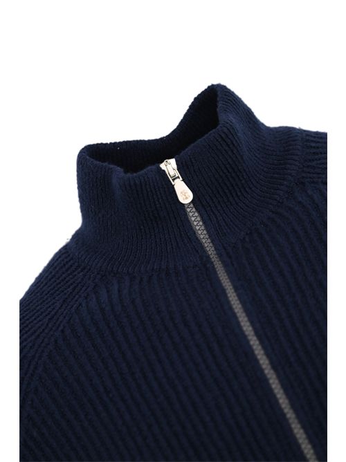 Cardigan in cotone a costine con zip BRUNELLO CUCINELLI | MNI708616C2425